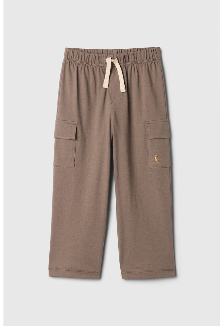 GAP Pantaloni de trening cargo din bumbac - Grej