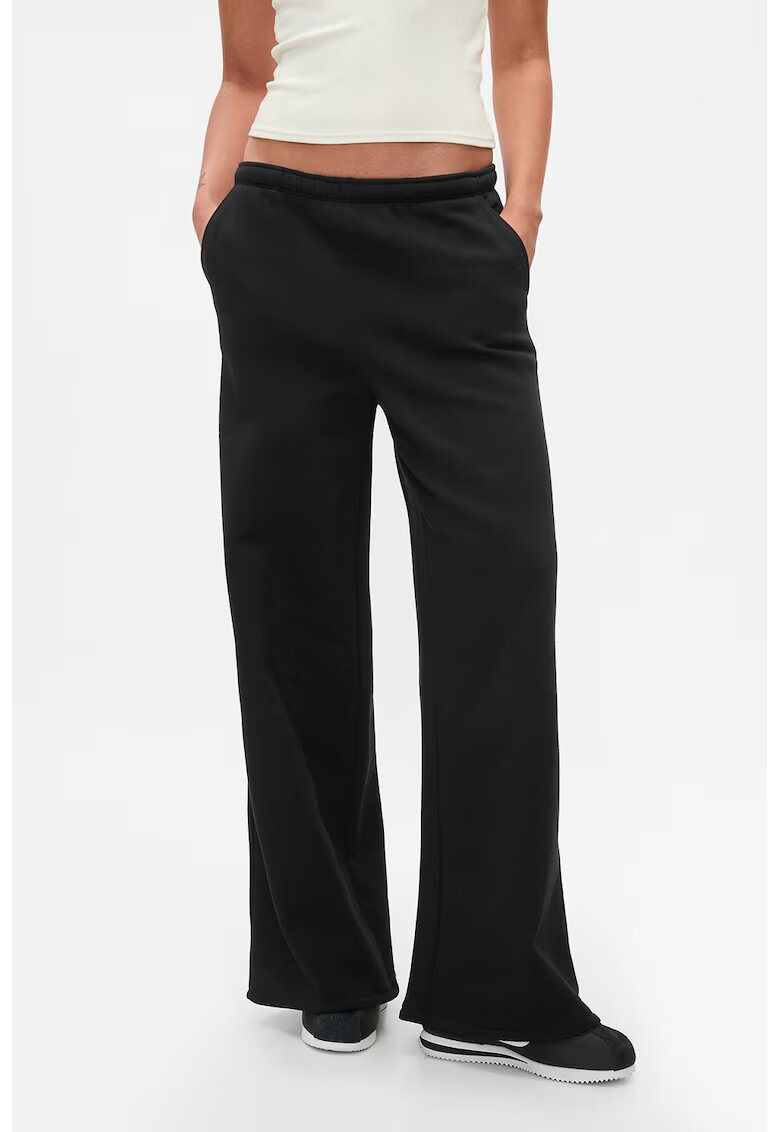 GAP Pantaloni de trening cu croiala ampla si talie medie - Negru