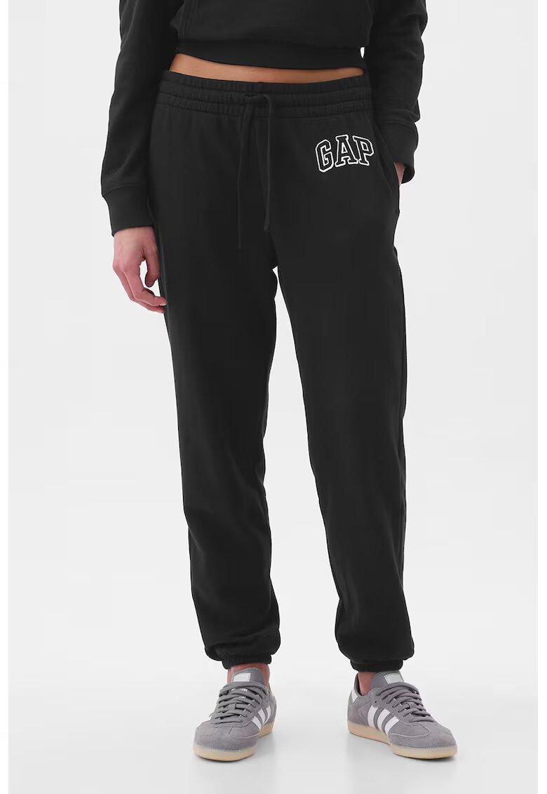 GAP Pantaloni de trening cu snur de ajustare in talie - Negru