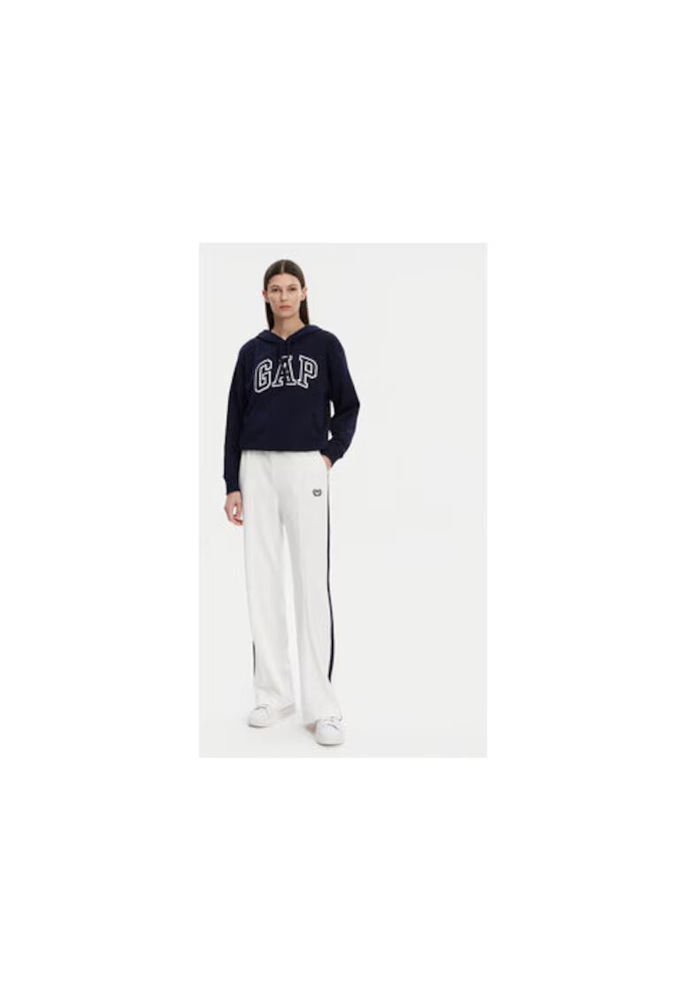 GAP Pantaloni de trening dama 732234-01 - Bumbac /Poliester reciclat - Alb - Alb