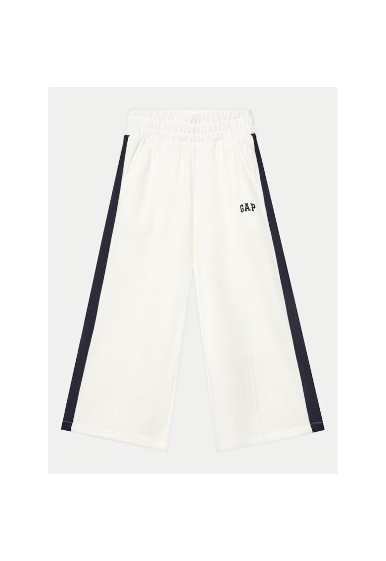 GAP Pantaloni fete - 305289827 - Bumbac/Poliester reciclat - 134 CM - Alb