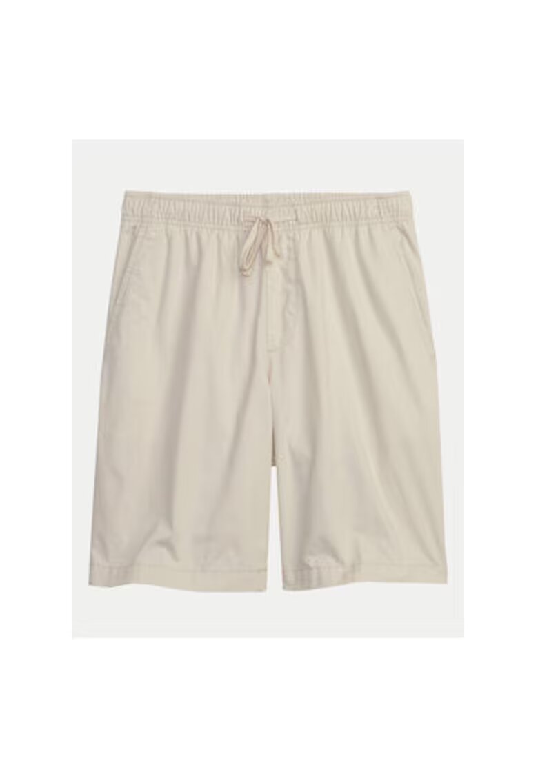 GAP Pantaloni scurti barbati - 304508813 - Bumbac - Bej - Bej