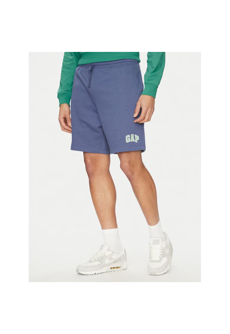 GAP Pantaloni scurti barbati - 305288547 - Bumbac/Poliester reciclat - Albastru - Albastru