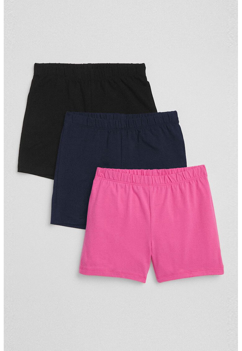 GAP pantaloni scurti de jerseu - 3 perechi - Negru/Roz/Bleumarin