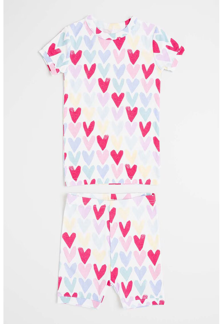 GAP Pijama cu model si pantaloni scurti - Multicolor