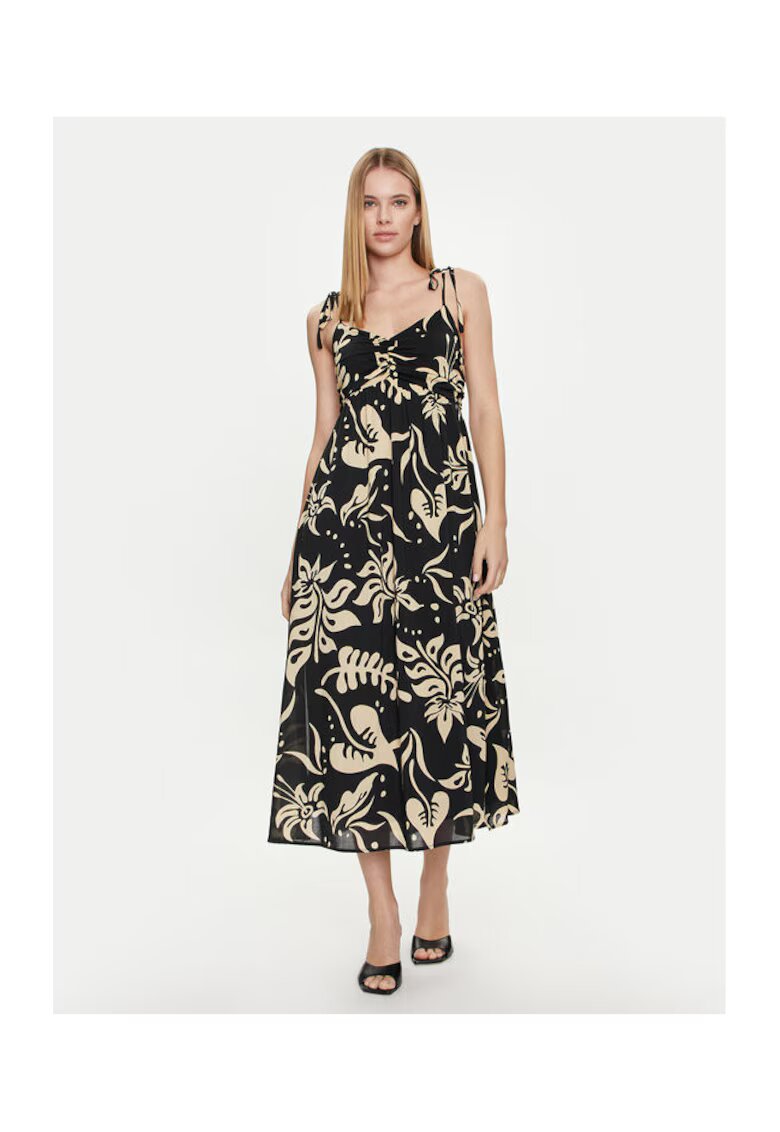 GAP Rochie dama - 304357626 - Bumbac/Viscoza - Negru - Negru