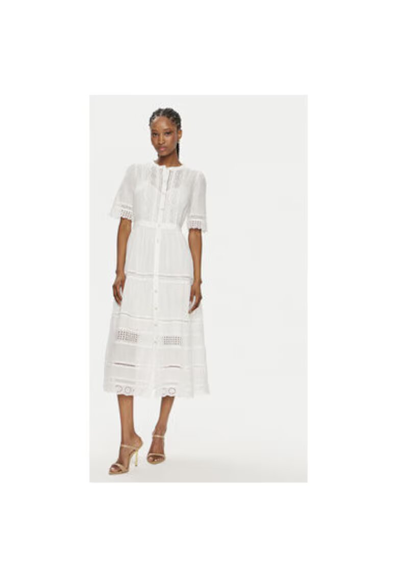 GAP Rochie dama - 304357848 - Bumbac - Alb - Alb