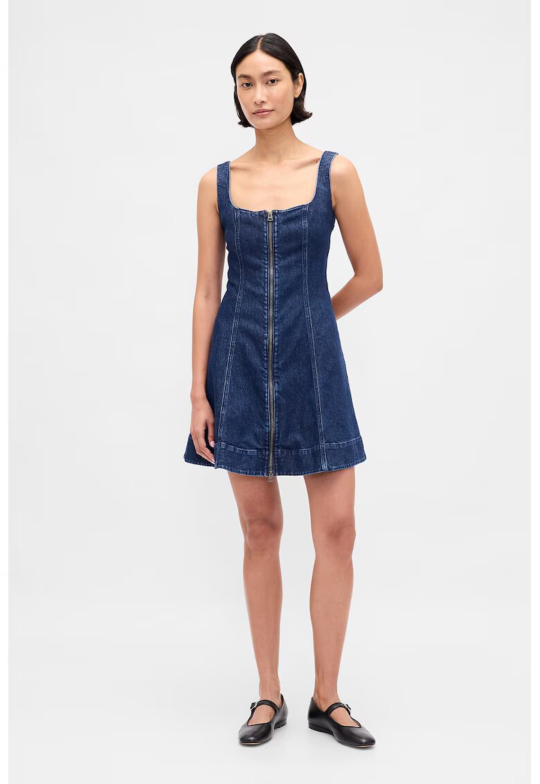 GAP Rochie fara maneci de denim - Bleumarin