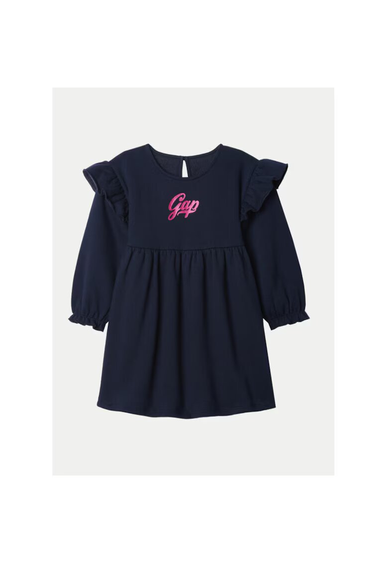 GAP Rochie fete - 304985959 - Bumbac/Poliester - Albastru - Albastru