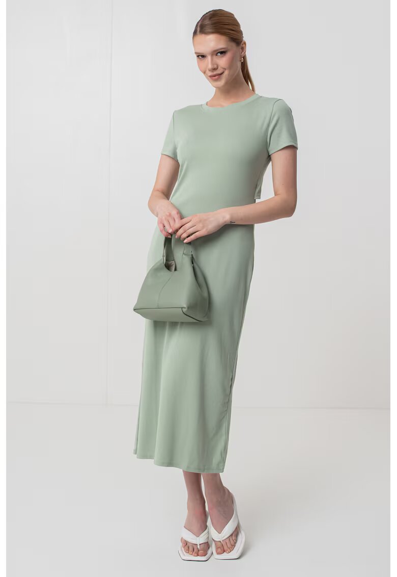 GAP Rochie maxi cu decupaj pe spate - Verde aquamarin