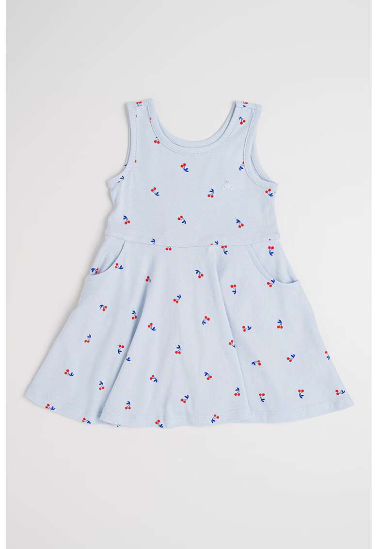 GAP Rochie scurta de bumbac - Rosu/Albastru lavanda/Albastru royal