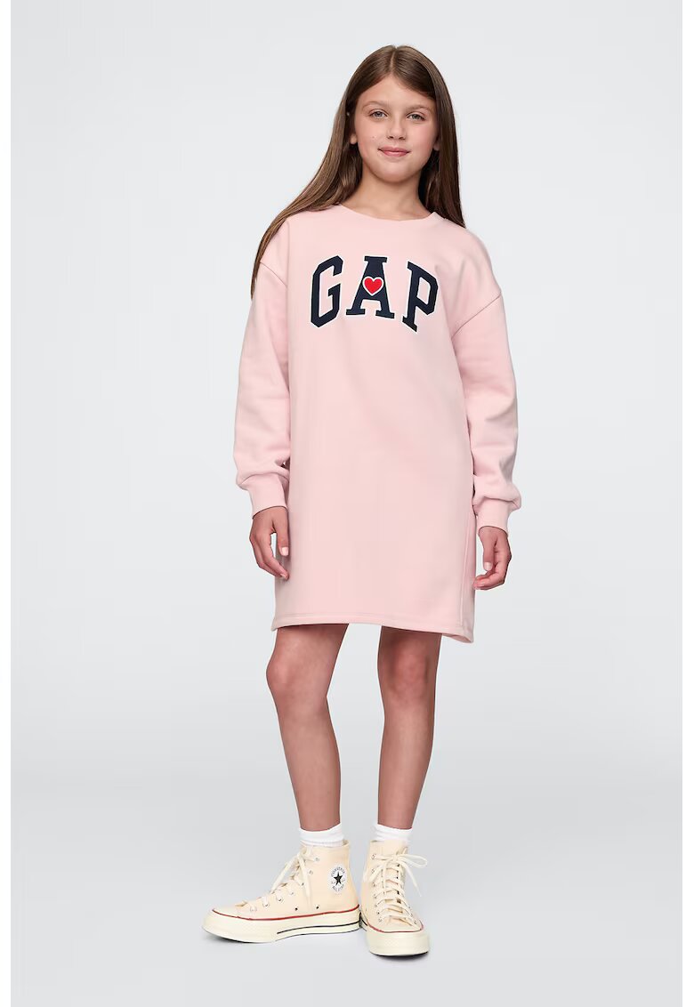 GAP Rochie sport supradimensionata - Roz deschis