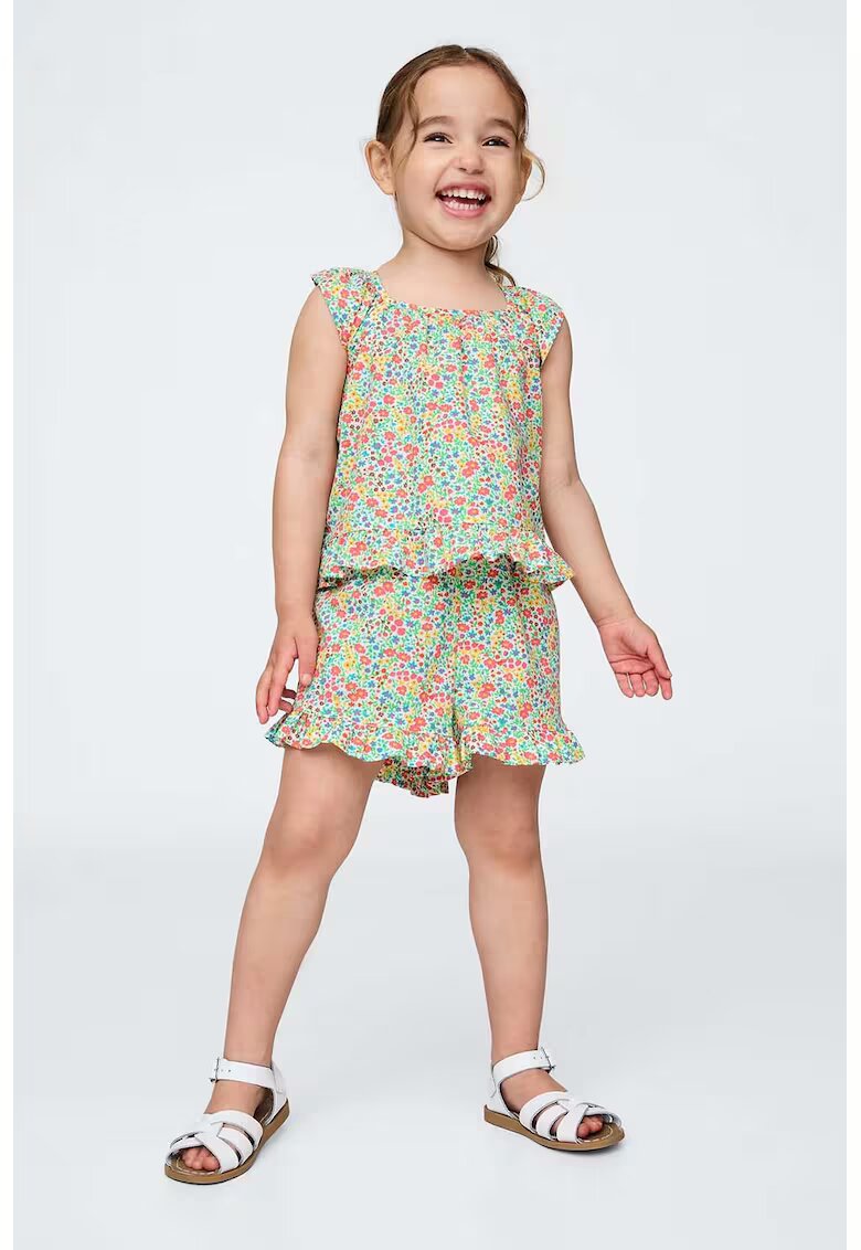 GAP Set de pantaloni scurti si top cu model floral - Multicolor