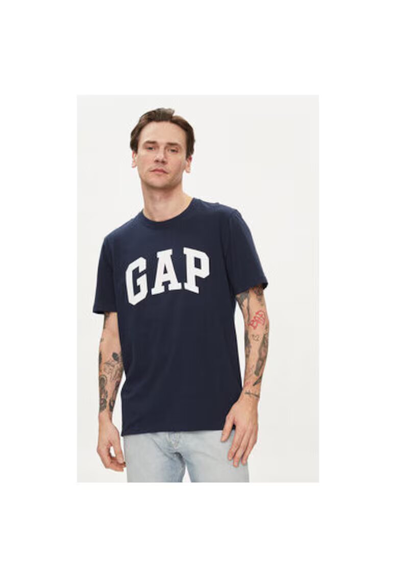 GAP Tricou barbati - 304143526 - Bumbac - XS INTL - Albastru