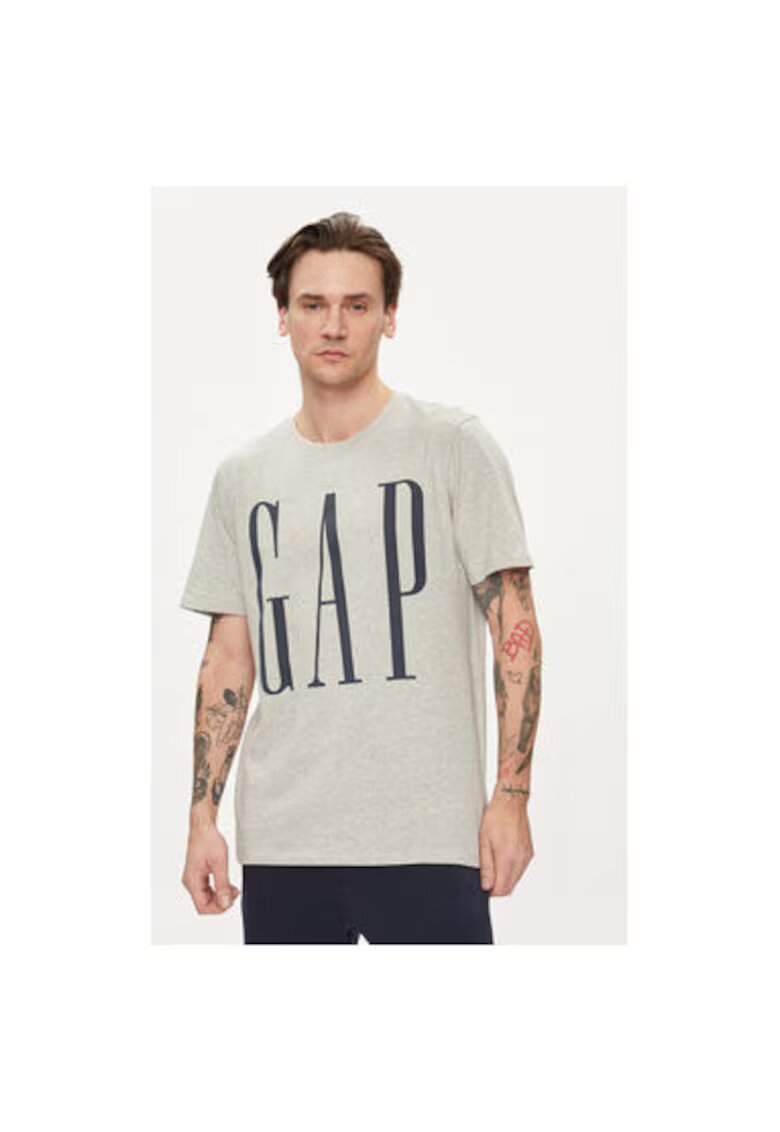 GAP Tricou barbati - 304143588 - Bumbac - Gri - Gri
