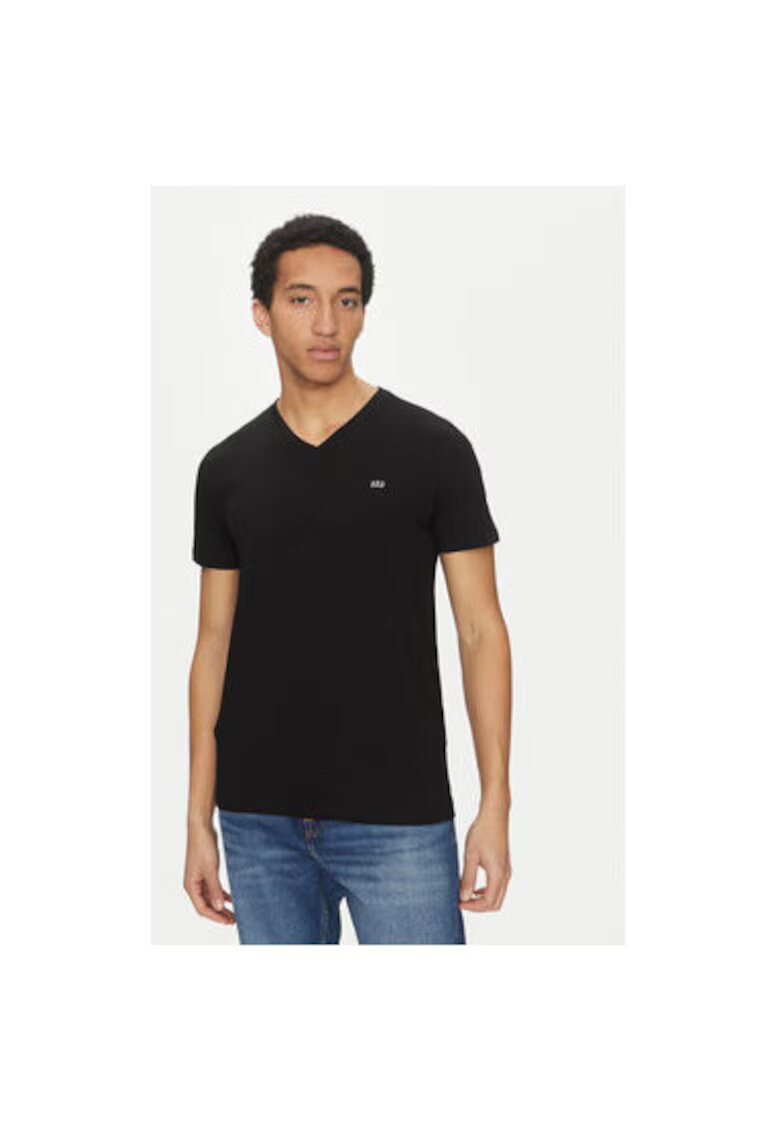 GAP Tricou barbati - 305288424 - Bumbac - Negru - Negru
