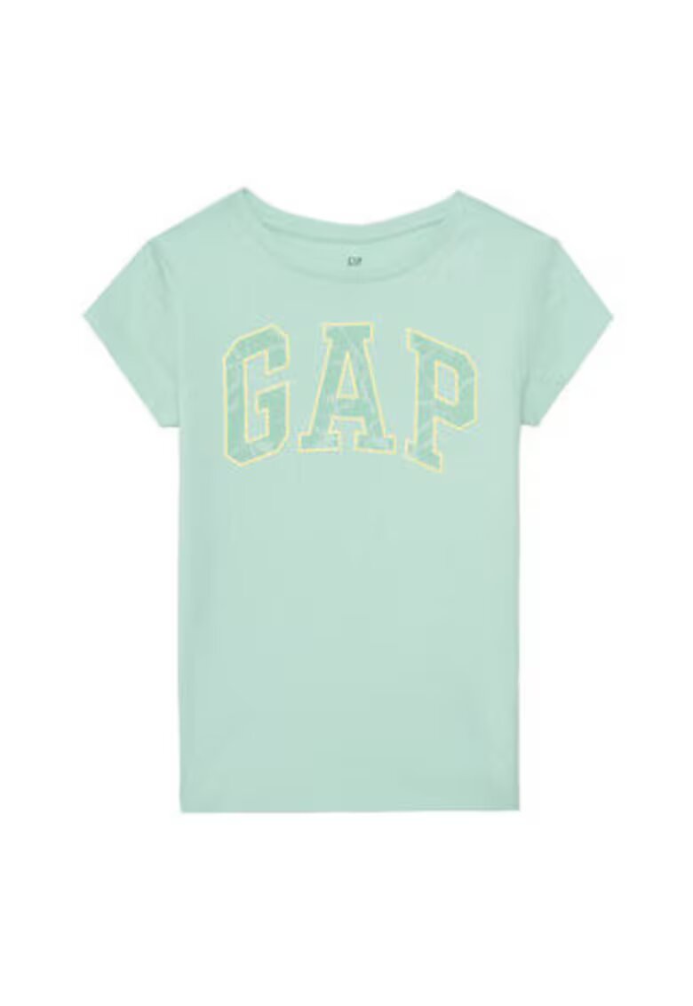 GAP Tricou barbati - verde - din bumbac