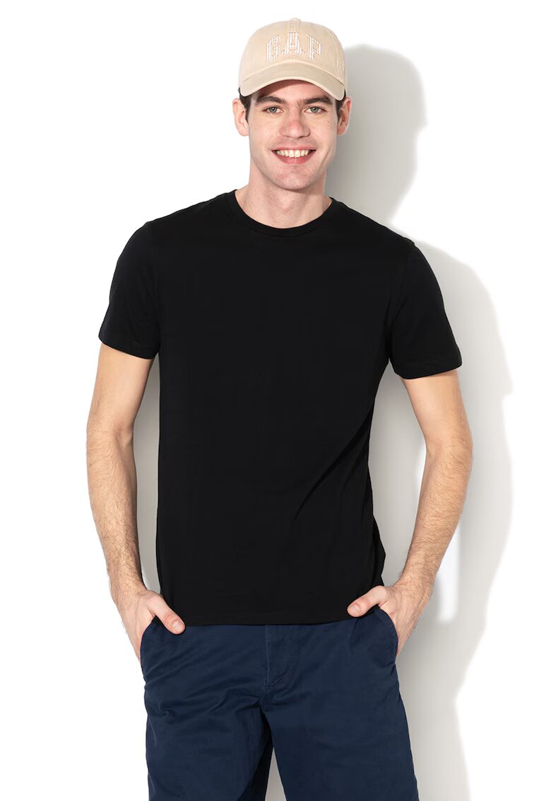 GAP Tricou cu decolteu rotund 000440775 - Negru