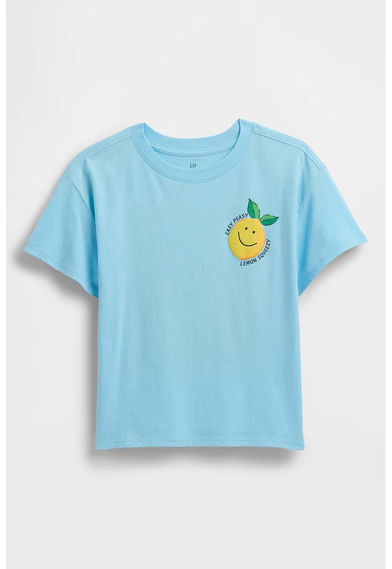 GAP Tricou cu imprimeu cu fructe - Verde/Galben/Albastru