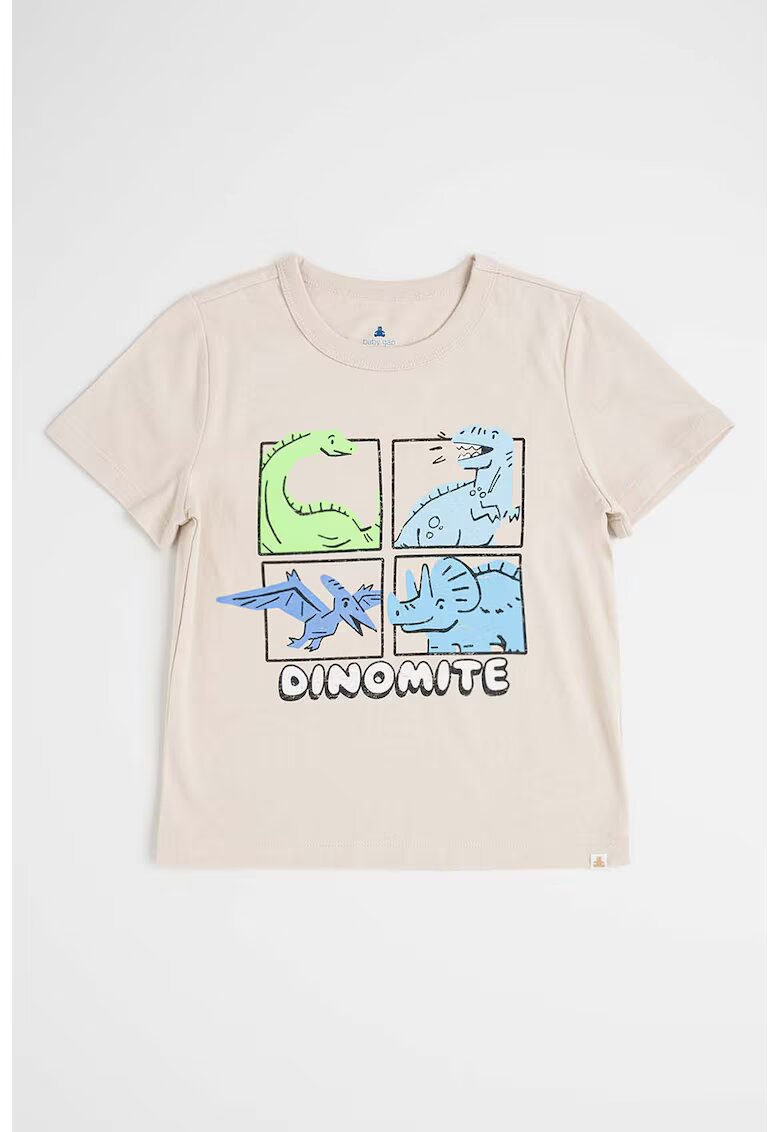 GAP Tricou cu imprimeu grafic - Maro taupe