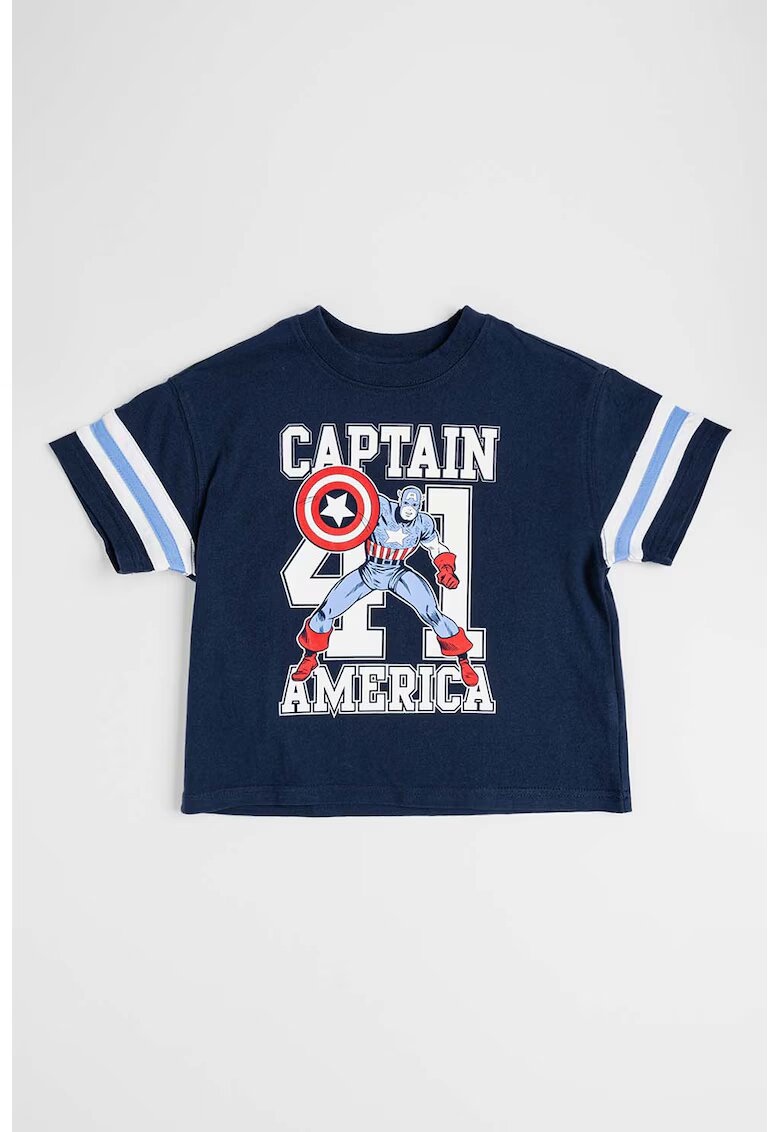 GAP Tricou cu imprimeu Marvel - Bleumarin