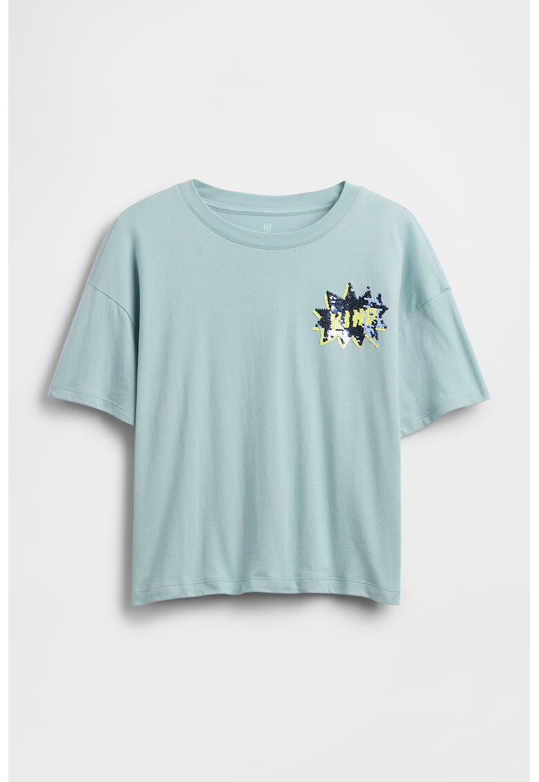 GAP Tricou cu paiete reversibile - Turcoaz/Albastru royal/Roz