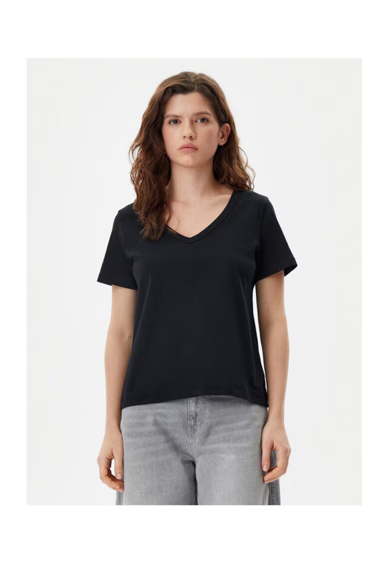 GAP Tricou dama - 305290663 - Bumbac organic - Negru - Negru