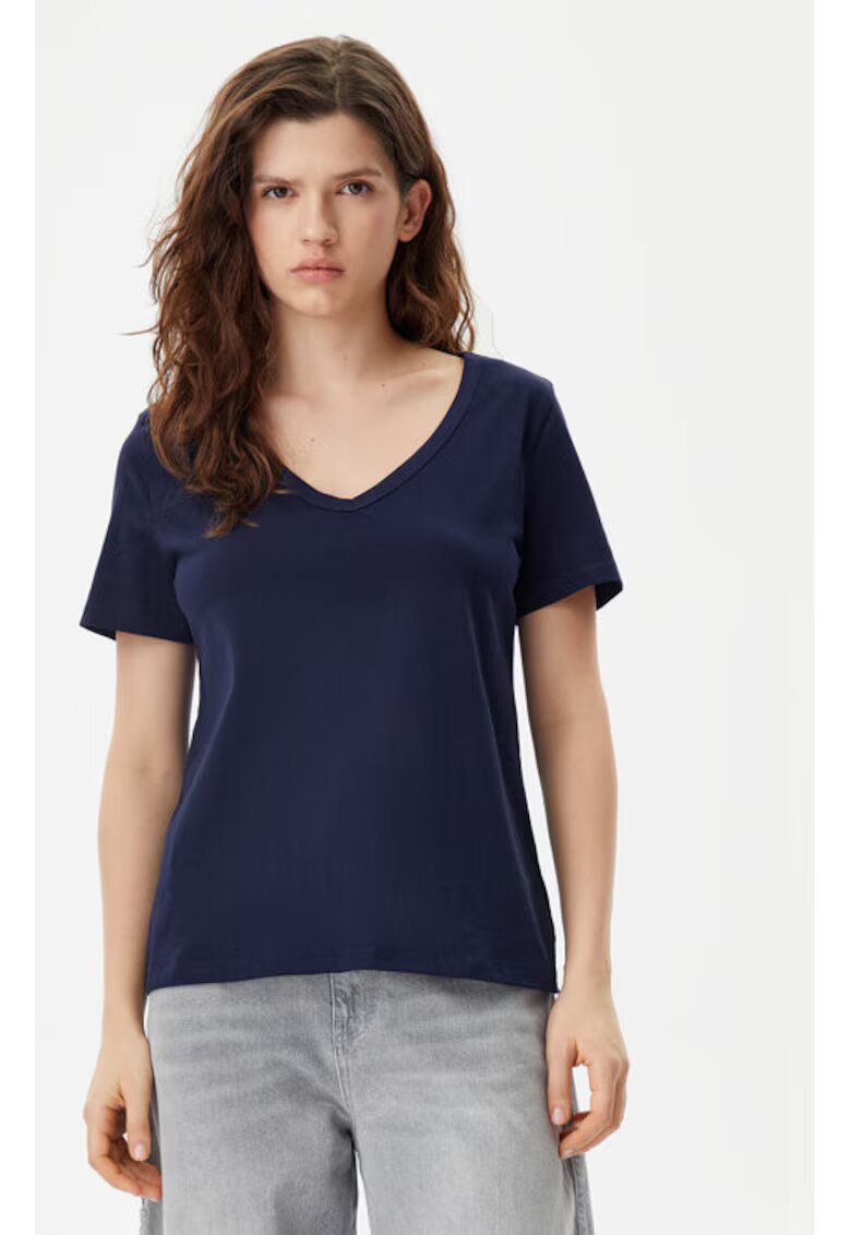 GAP Tricou dama - 305290670 - Bumbac organic - 2XS INTL - Albastru