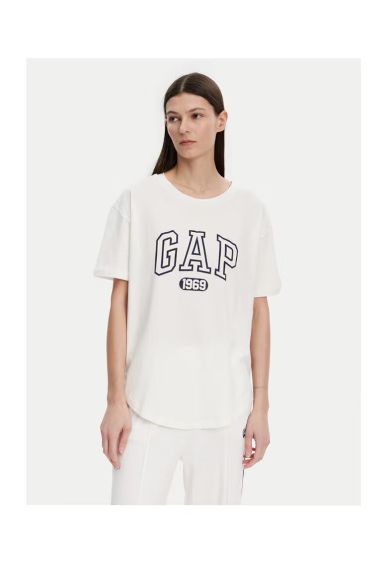 GAP Tricou dama 407990-04 - Bumbac - 2XS INTL - Alb