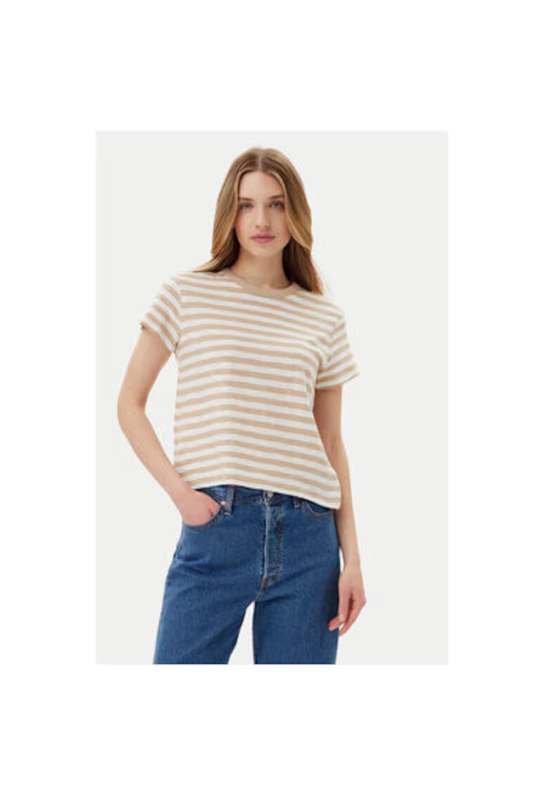 GAP Tricou dama 723661-01 - Bumbac - Bej - Bej