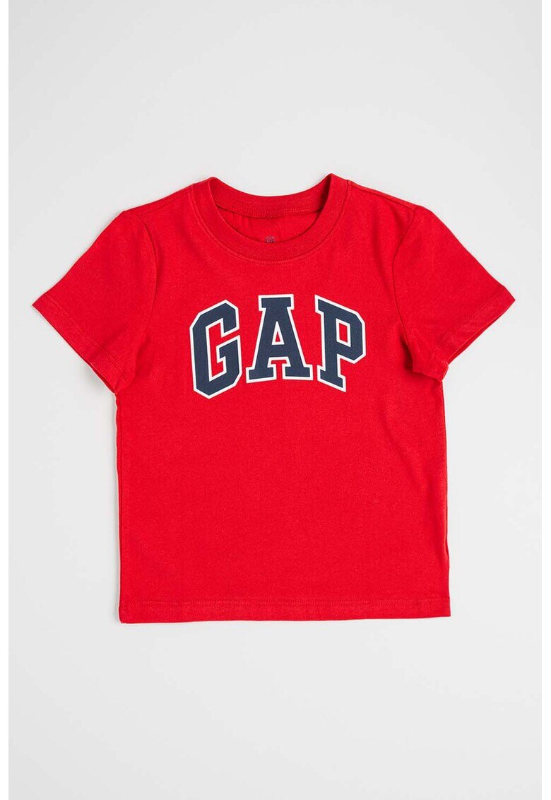 GAP Tricou de bumbac cu logo - Rosu inchis
