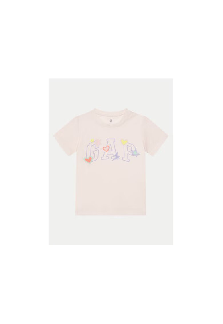 GAP Tricou pentru fete 710283-04 - Bumbac - Roz - Roz