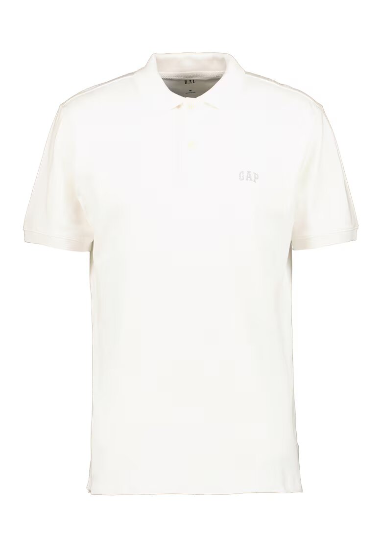 GAP Tricou polo cu logo brodat - Alb optic