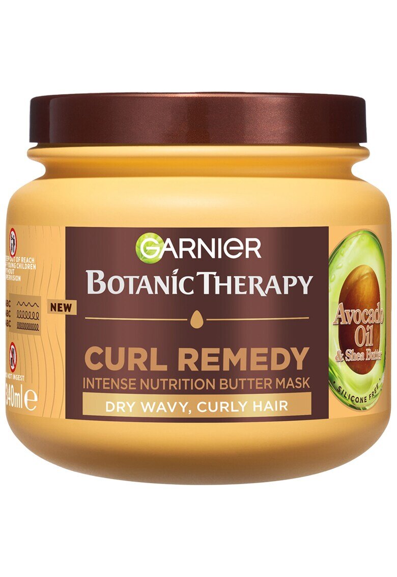 Garnier Masca Botanic Therapy Avocado Oil pentru parul uscat - ondulat si cret - 340 ml