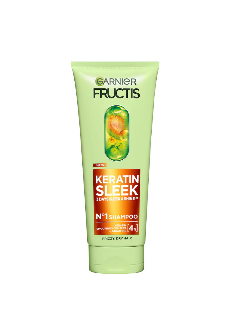 Garnier Sampon pentru par Fructis Keratin Sleek cu keratina si ulei de argan - 200ml