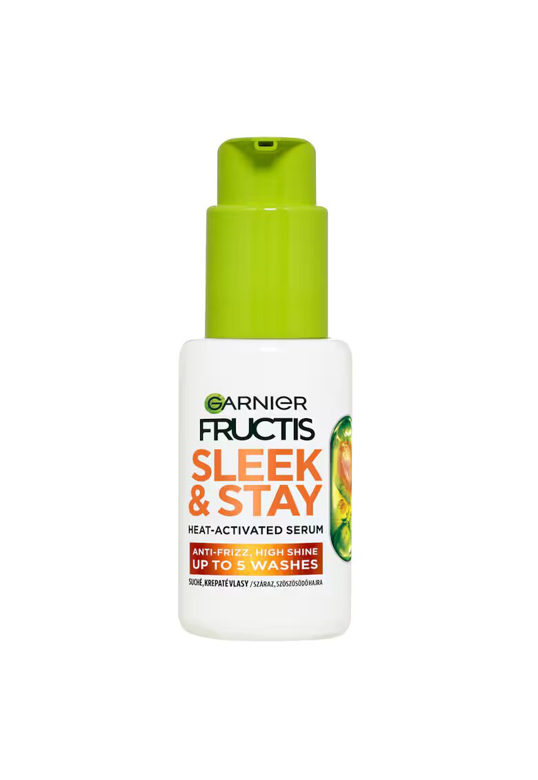 Garnier Ser activat termic Fructis Sleek & Stay - pentru netezire si protectie termica - 50ml