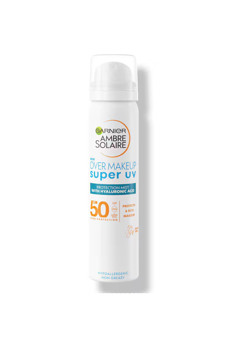 Garnier Spray Over MakeUp Ambre Solaire cu protecție solară foarte ridicată SPF50+ - 75 ml