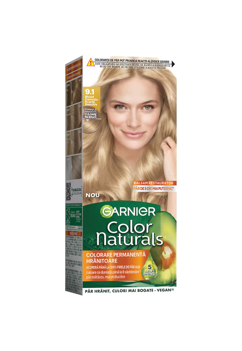 Garnier Vopsea de par permanenta cu amoniac Color Naturals - 110 ml - Blond cenusiu foarte deschis