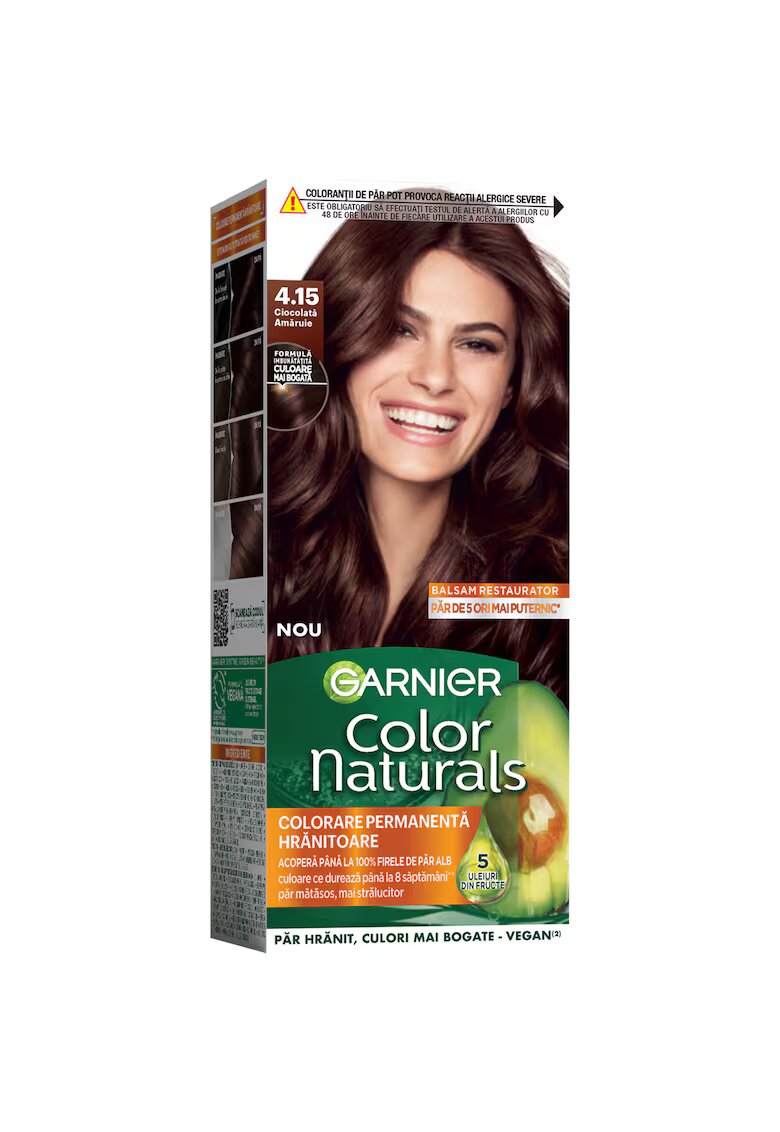 Garnier Vopsea de par permanenta cu amoniac Color Naturals - 110 ml - Ciocolata Amaruie