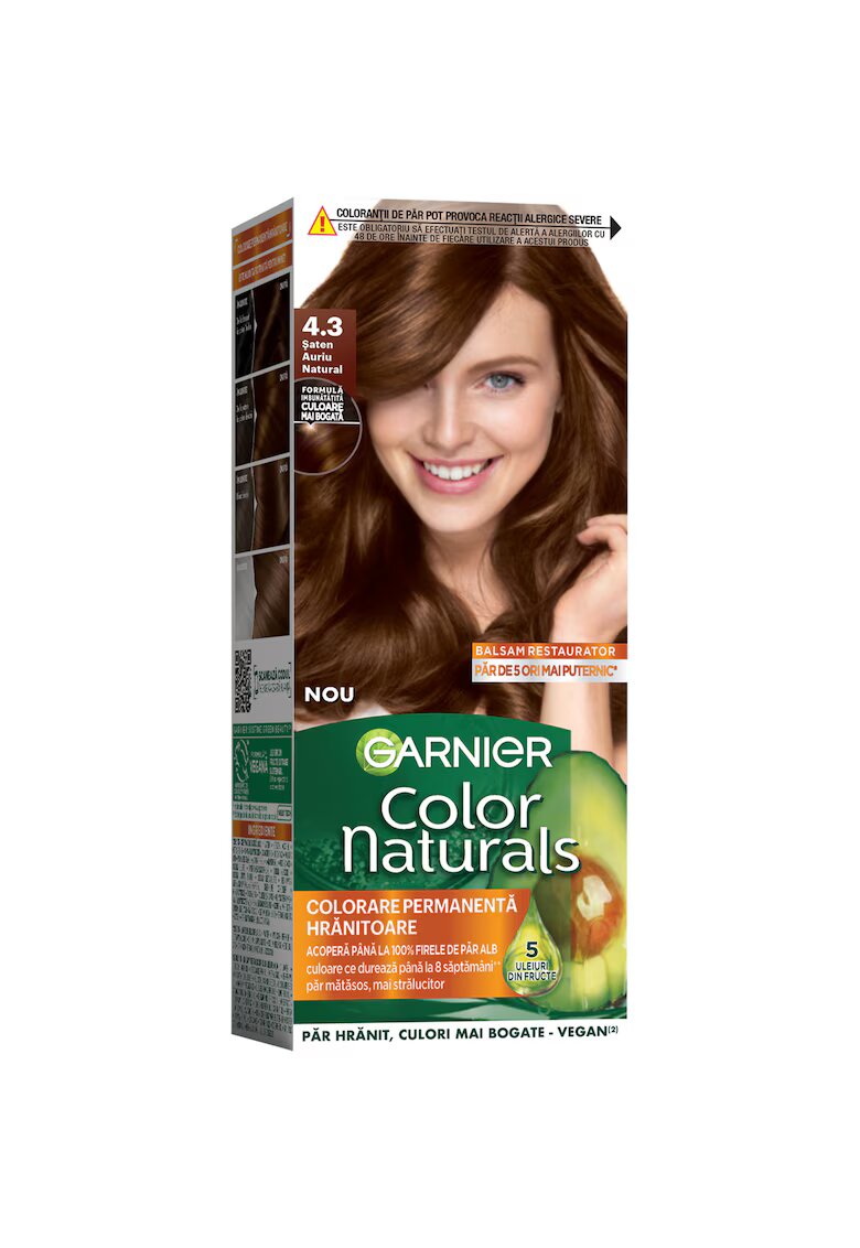 Garnier Vopsea de par permanenta cu amoniac Color Naturals - 110 ml - Saten auriu