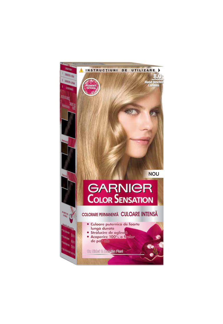 Garnier Vopsea de par permanenta cu amoniac Color Sensation - 110 ml - Blond deschis luminos