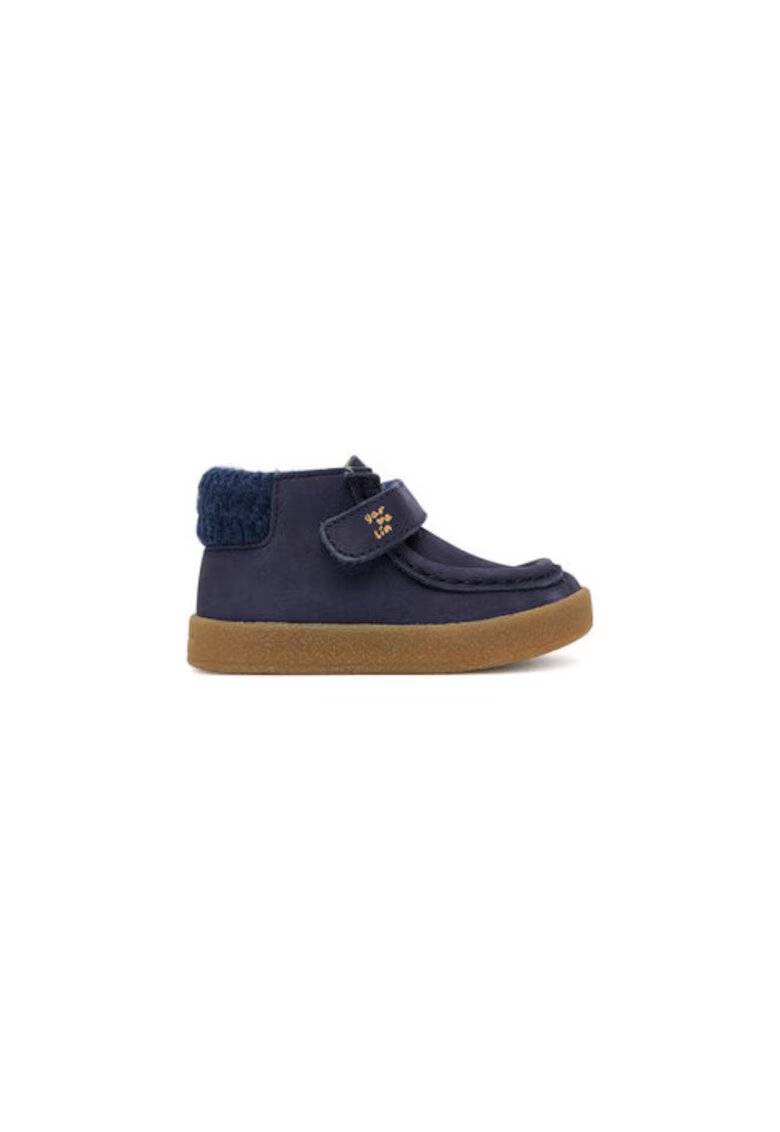 Garvalin Ghete pentru fete - 305467744 - piele naturala - bleumarin
