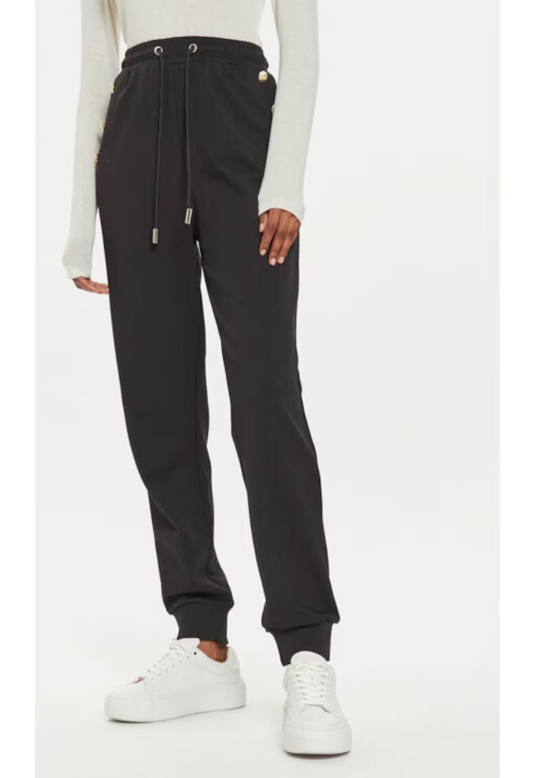 Gaudi Pantaloni dama - 304202612 - Viscoza/Poliester - Negru - Negru