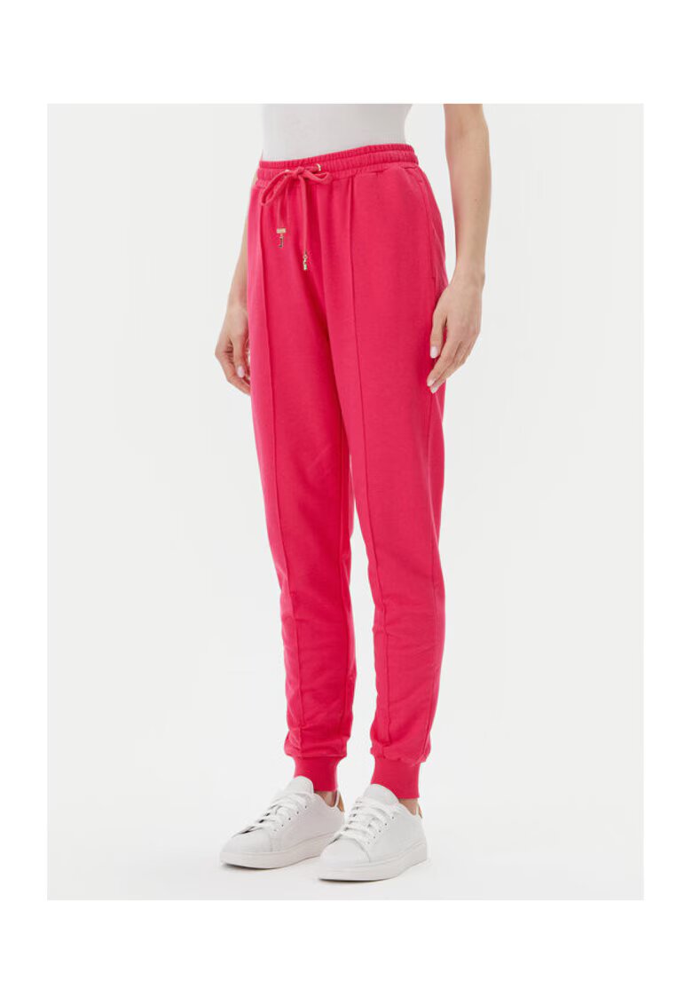 Gaudi Pantaloni dama - 305244925 - Bumbac/Viscoza - Roz - Roz
