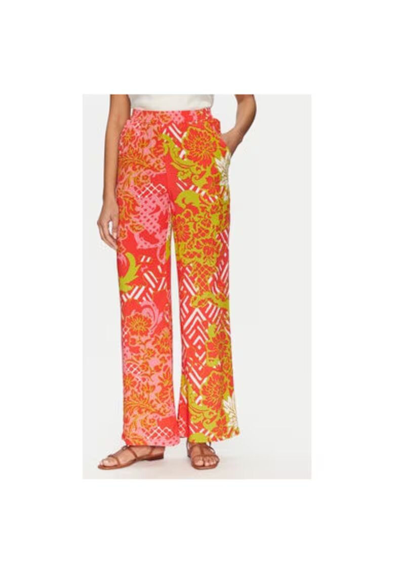 Gaudi Pantaloni dama - 305244949 - Viscoza - Portocaliu - Portocaliu