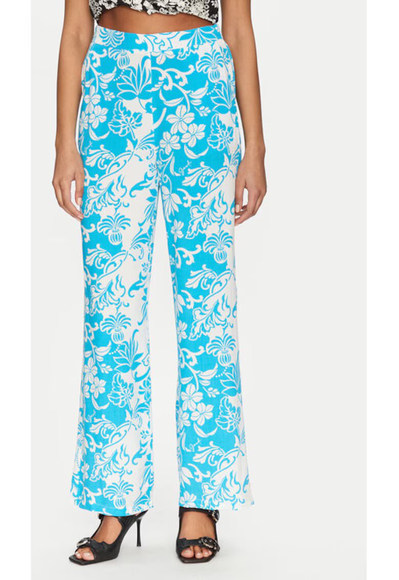 Gaudi Pantaloni dama - 305244963 - Viscoza - Albastru - Albastru
