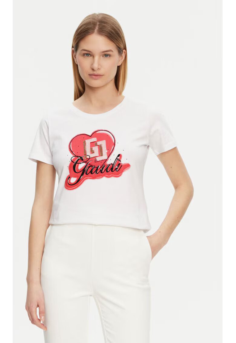 Gaudi Tricou dama - 305244765 - Bumbac - Alb - Alb