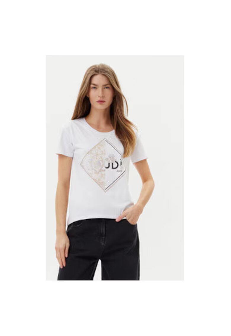 Gaudi Tricou dama 511BD64039 - Bumbac - Alb - Alb