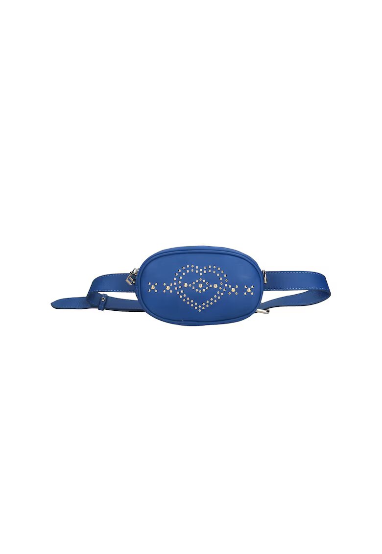 Gave Lux Borseta de piele decorata cu nituri - Albastru royal