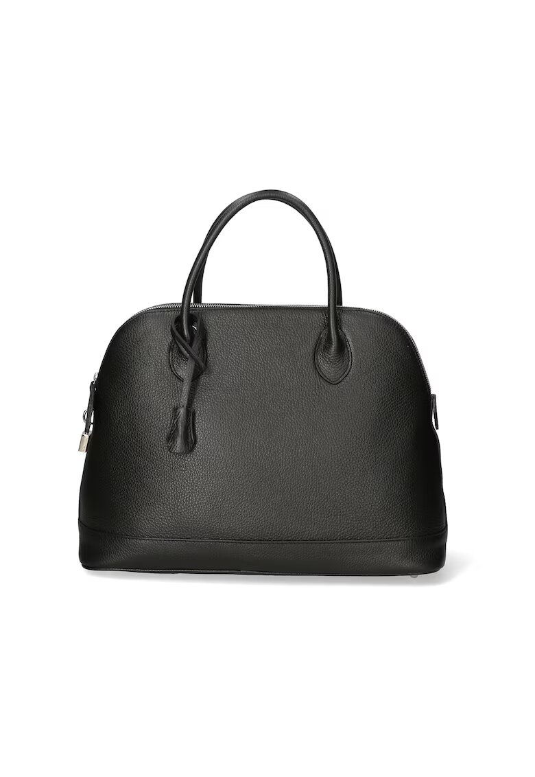 Gave Lux Geanta bowler de piele texturata - Negru